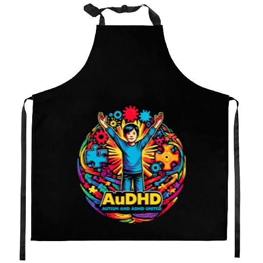 AuDHD Autism ADHD Autistic Spectrum Neurodiversity Kitchen Aprons