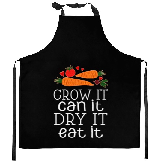 Vegetable Gardening Dehydrating Canning Quote Kitchen Aprons