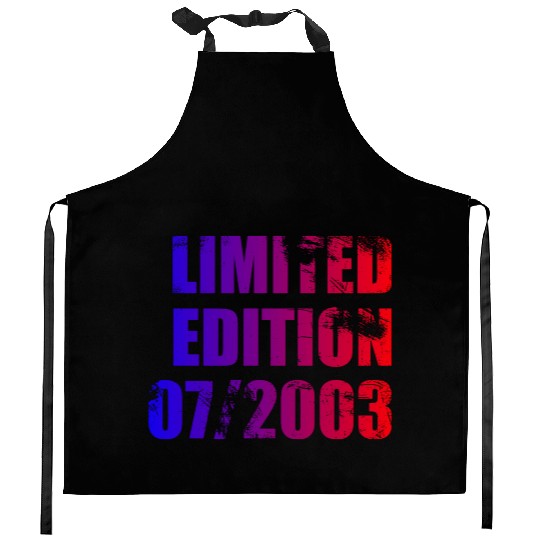 21st birthday Limited Edition 07/2003 Kitchen Aprons