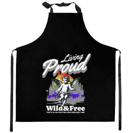 Love Is Love Pride Colors Of Rainbow Equality fun Kitchen Aprons