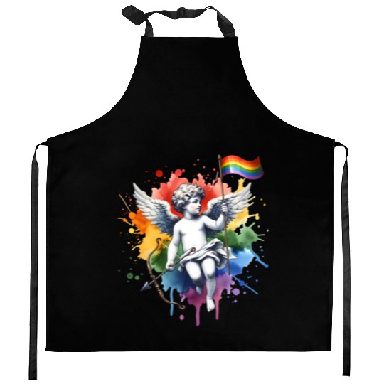 Love Is Love Pride Colors Of Rainbow Equality fun Kitchen Aprons