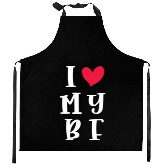 I Love My Boyfriend, Romantic Gift Kitchen Aprons