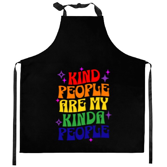 Love Is Love Gay Pride Colors Of Rainbow LGBTQ+ Kitchen Aprons