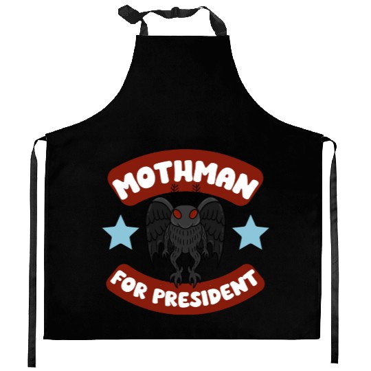 Mothman USA Election Campaign Politics 2024 Kitchen Aprons