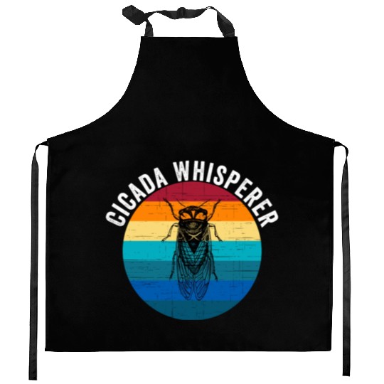 Funny Cicada Whisperer Funny Cicada Magicicada Kitchen Aprons