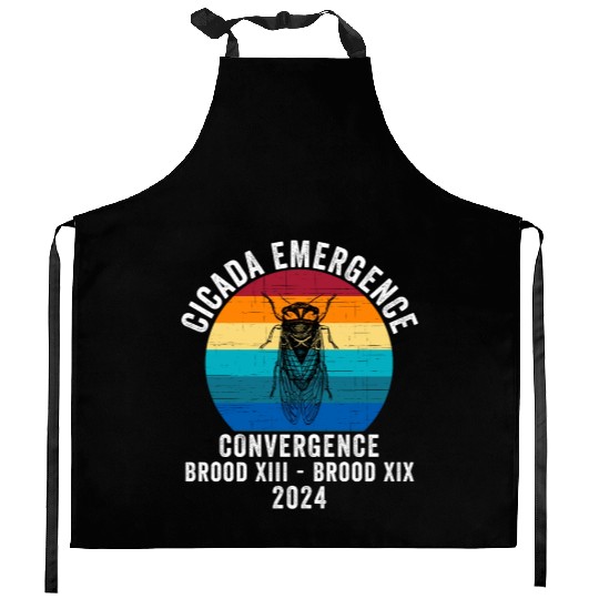 Cicada Emergence Convergence Brood XIII Brood XIX Kitchen Aprons