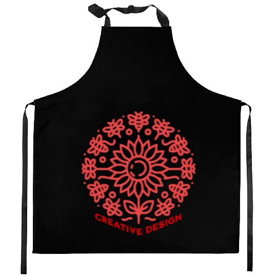 Creative Flower Kitchen Aprons
