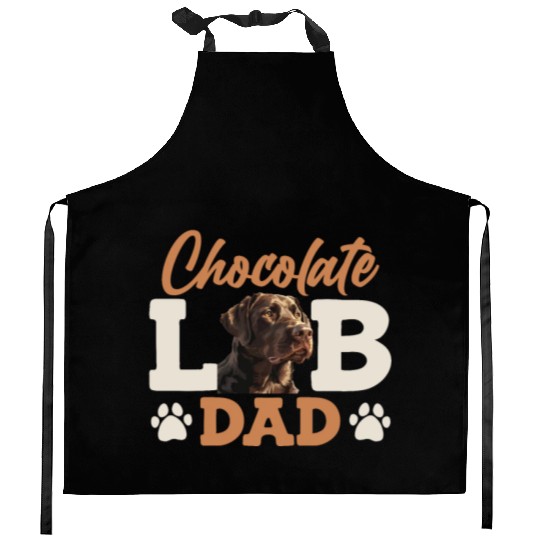 Labrador Owner CHOCOLATE LAB DAD Labrador Dog Kitchen Aprons
