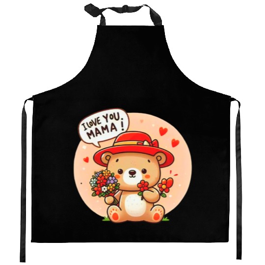 Mama I love you Kitchen Aprons