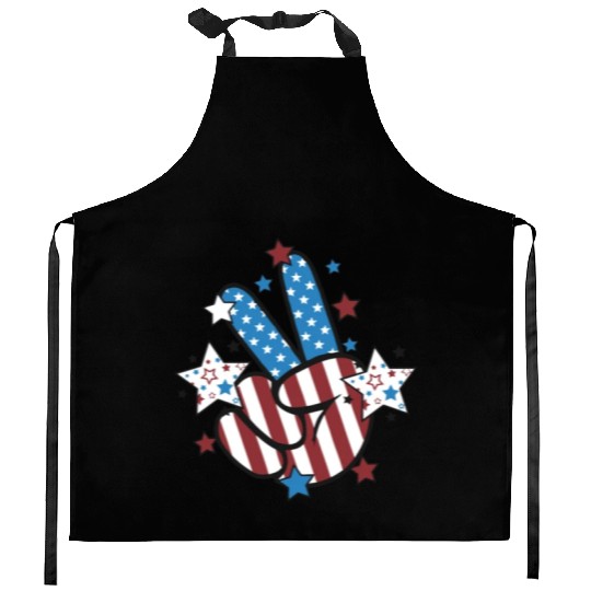 Peace Sign Freedom Kitchen Aprons
