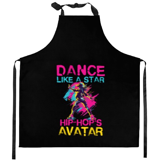 Dance Like A Star Hip Hop Avatar Kitchen Aprons
