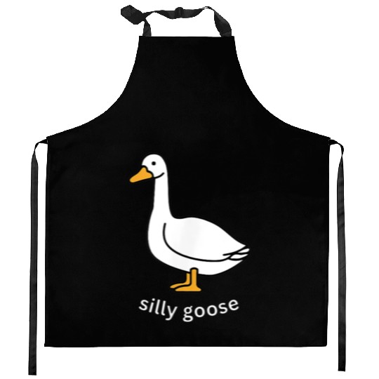 Silly Goose Cute Trendy Clothing Kitchen Aprons
