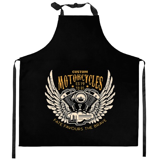 Motorcyclists chopper clothing Premium Kitchen Aprons