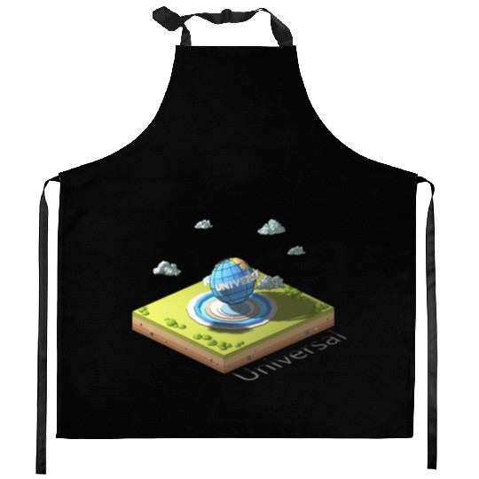 Geometric low poly Universal Studios Kitchen Aprons