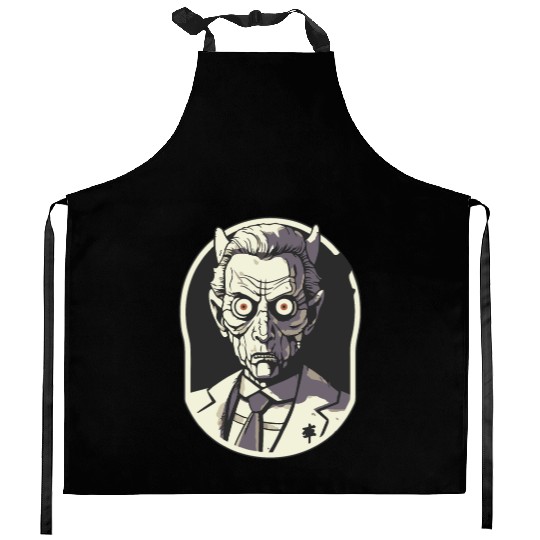 Principal Chief Satan of Nightmares Kitchen Aprons
