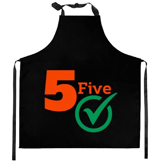 The Number 5 Five Cool Kitchen Aprons