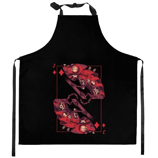 Chameleon steampunk card game Karo Jack Kitchen Aprons