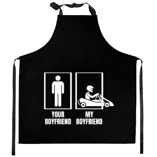 Go Karting Your Boyfriend My Boyfriend Funny Kitchen Aprons