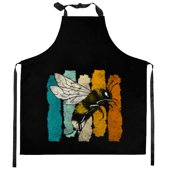 Honey Bee Nature Flowers Bees Kitchen Aprons