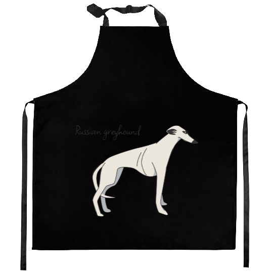 Russian greyhound Kitchen Aprons
