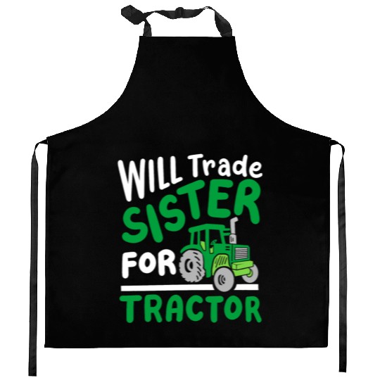 Tractor Sister Farming Kitchen Aprons