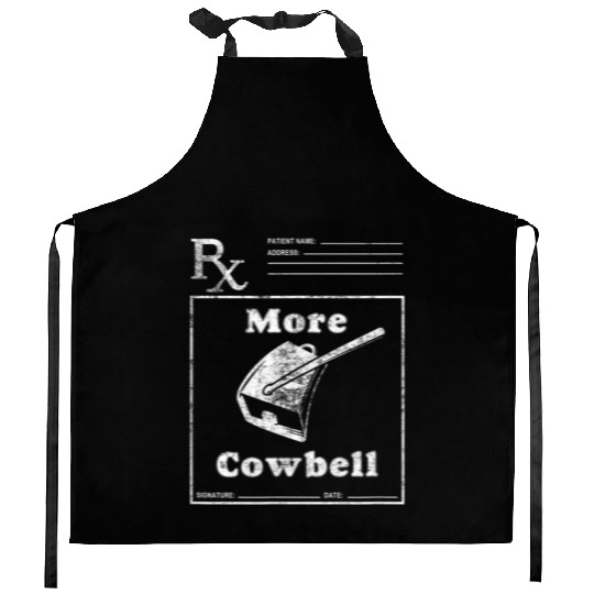 Funny Cowbell Novelty Comedy Kitchen Aprons