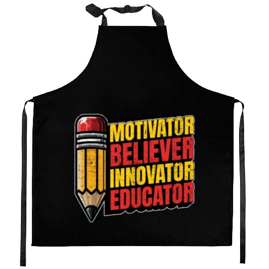 Literature Teacher Motivator Believer Bookworm Kitchen Aprons