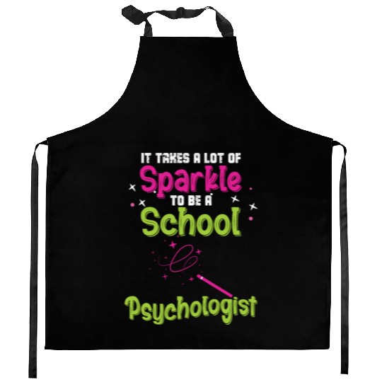 A Lot Of Sparkle To Be A School Psychologist Kitchen Aprons
