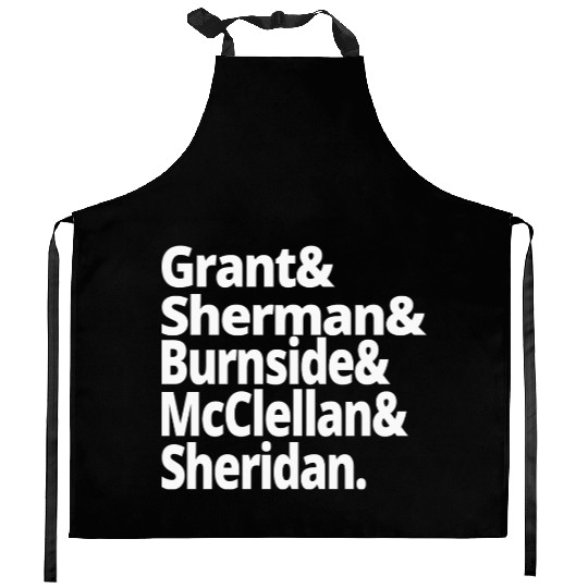 US Civil War History Union Army Generals Grant Kitchen Aprons