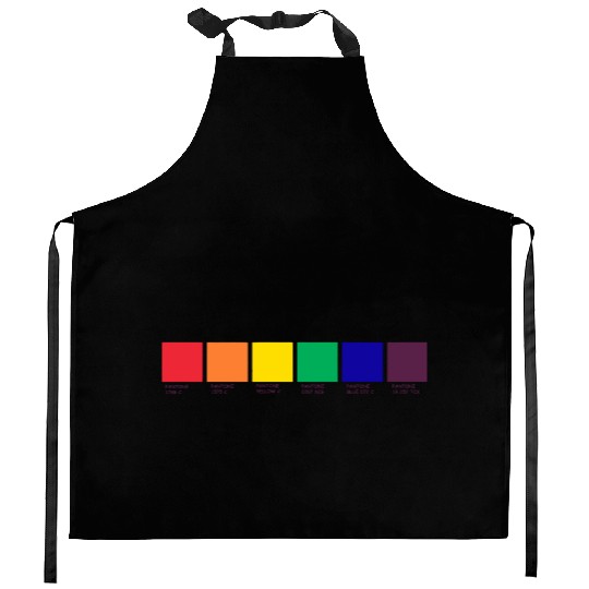 LGBT COLOR PANTONE PALLETE GAY COMMUNITY DESIGN Kitchen Aprons