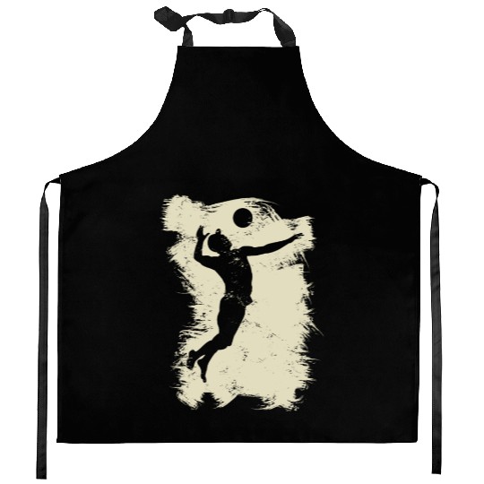 Volleyball Beach Grunge Vintage Kitchen Aprons