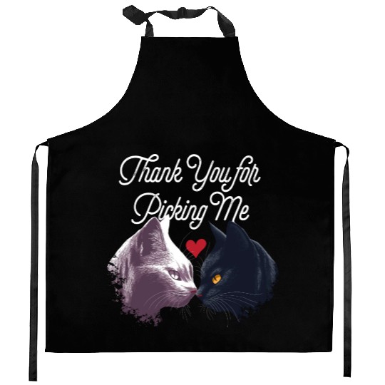 Thank You for Picking Me Funny Valentines Day Humo Kitchen Aprons