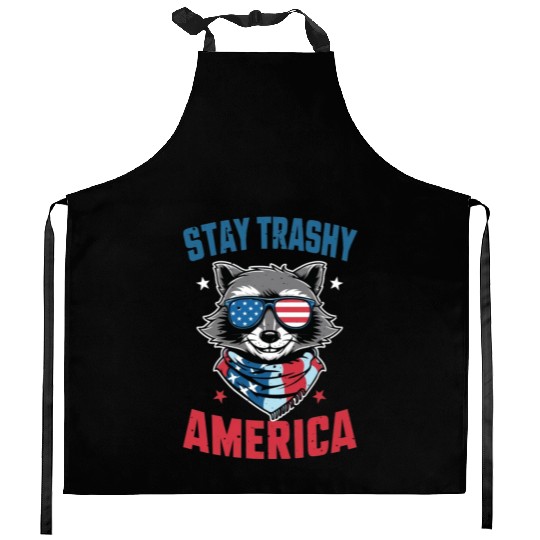 Stay Trashy America Take America Back 4Th Of July Kitchen Aprons