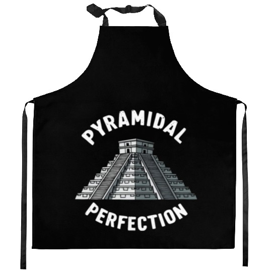Aztec Pyramid Mayan Indigenous Mexican Aztec Kitchen Aprons