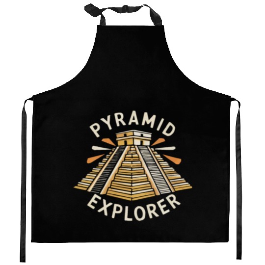 Aztec Pyramid Mayan Indigenous Mexican Aztec Kitchen Aprons