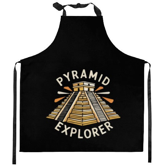 Aztec Pyramid Mayan Indigenous Mexican Aztec Kitchen Aprons
