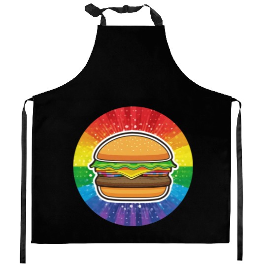 LGBTQ Hamburger Kitchen Aprons