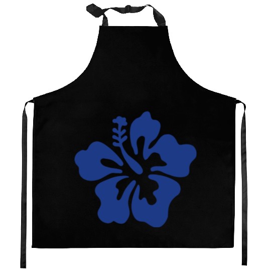 Hibiscus - Blue Kitchen Aprons