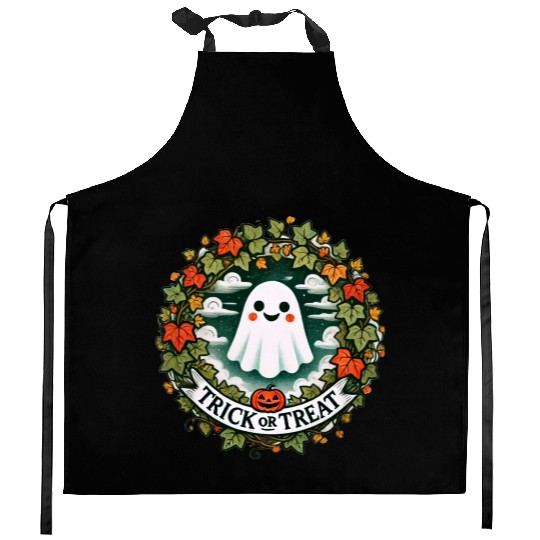 Trick or Treat Ghost Kitchen Aprons