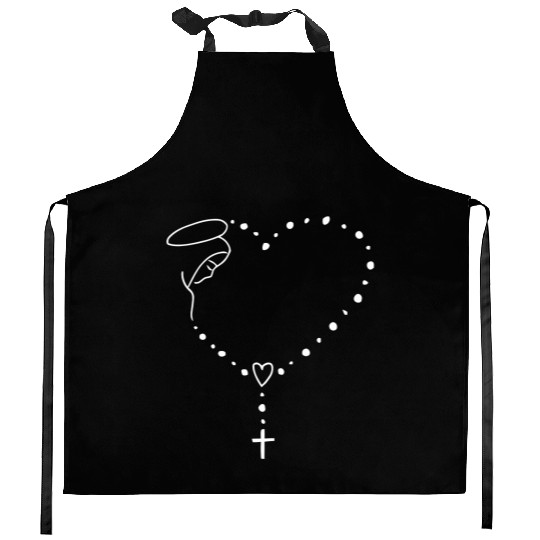 Virgin Mary jesus bible christian religion madona Kitchen Aprons