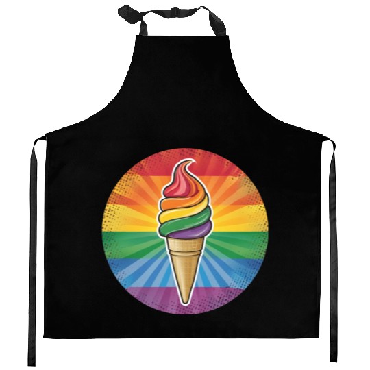 LGBTQ Ice Cream Kitchen Aprons