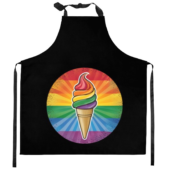 LGBTQ Ice Cream Kitchen Aprons