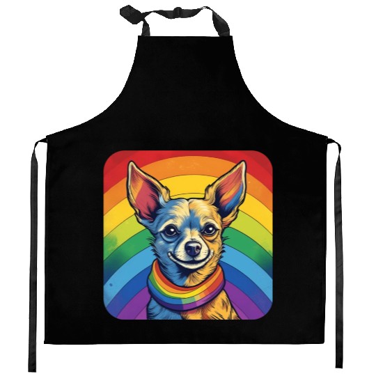 LGBTQ Chihuahua Kitchen Aprons