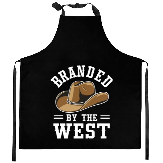 Cowboy Lifestyle Western Theme with Horses and Kitchen Aprons
