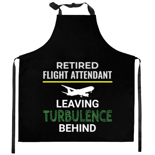 Retired Flight Attendant Aviation Cabin Crew Kitchen Aprons