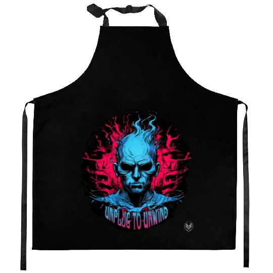 Unplug to Unwind, Fantom003.top Kitchen Aprons