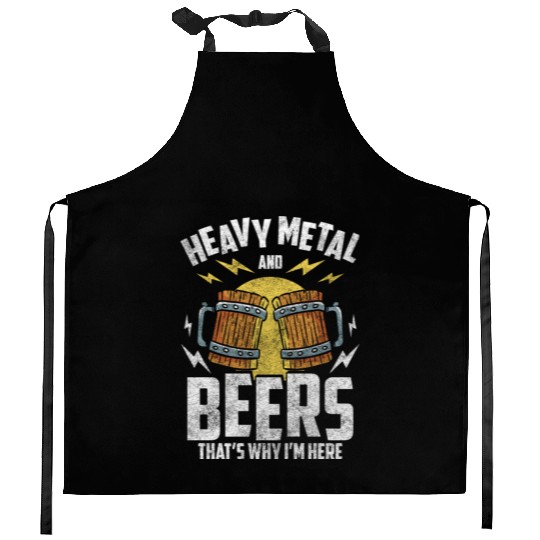 Heavy Metal Hard Rock Death Metal Kitchen Aprons