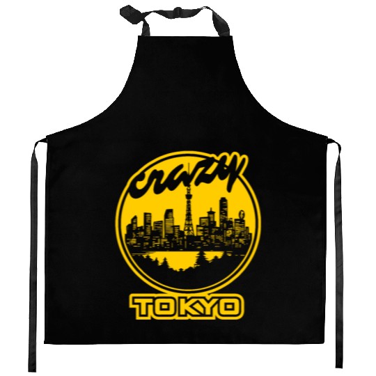 Crazy yellow Tokyo Kitchen Aprons