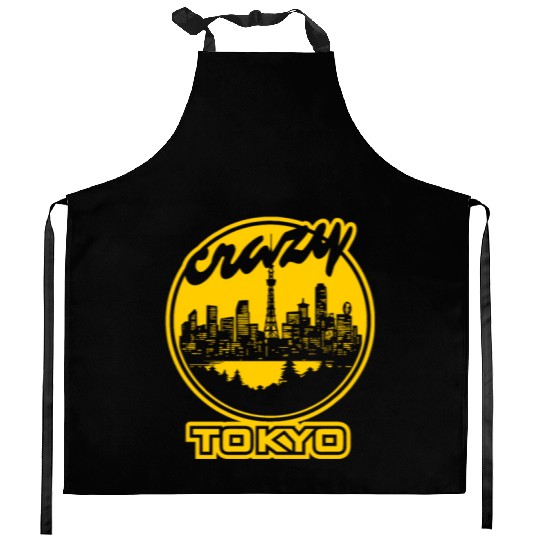 Crazy yellow Tokyo Kitchen Aprons