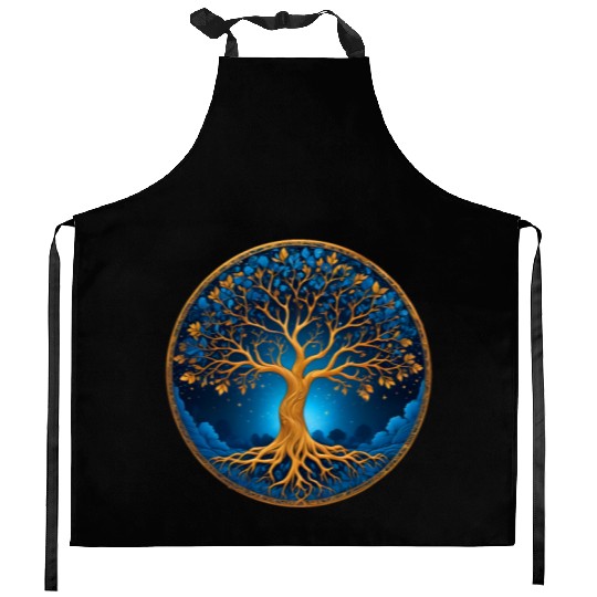 Irish Nordic Celtic Tree of Life Yggdrasil Kitchen Aprons